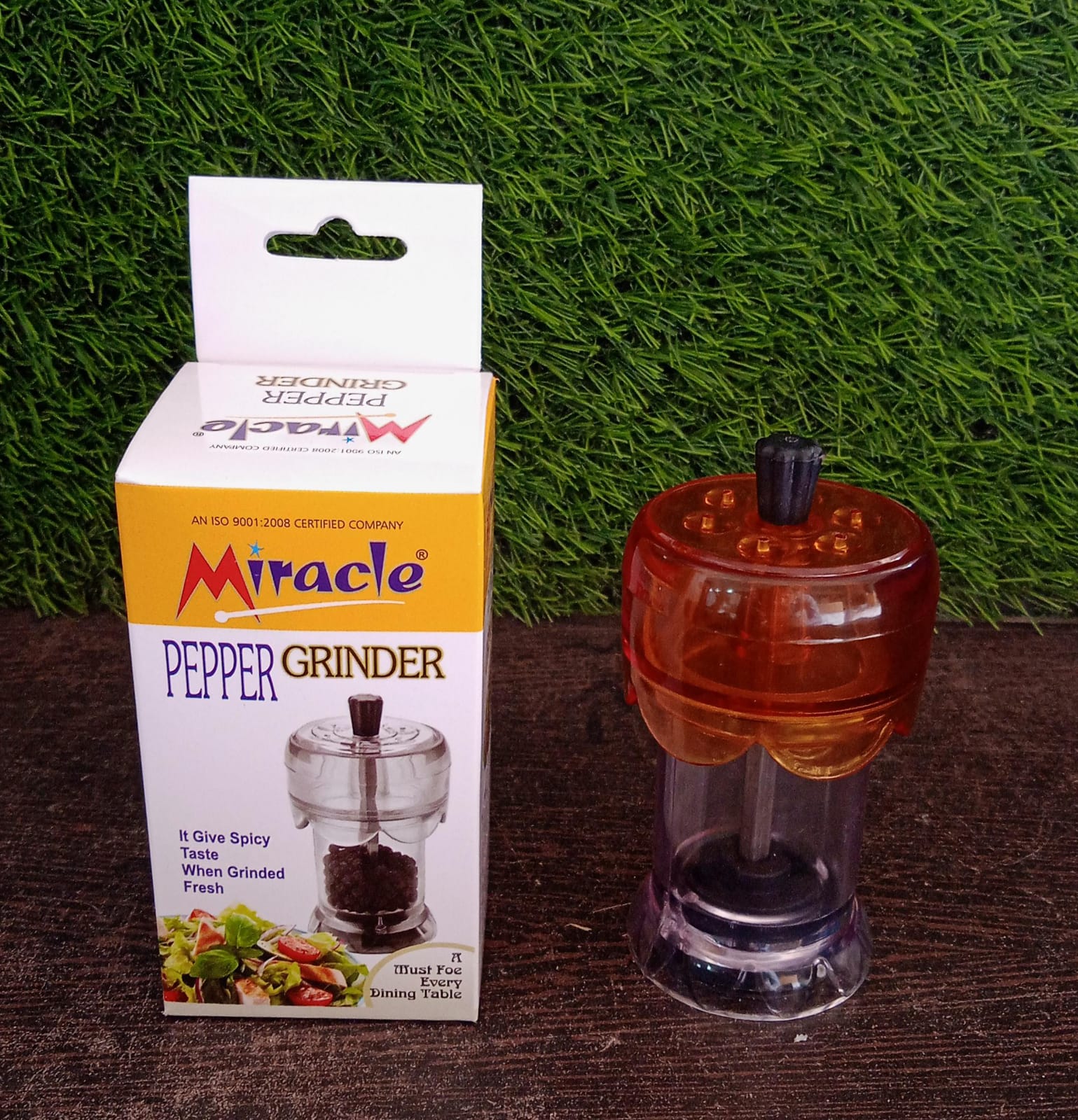 5591 Miracle Transparent Plastic Salt and Pepper Grinder, Pepper Grinder Manual Pepper Grinding Tool, Pepper Crusher Grinder (1 Pc) 5591 Miracle Transparent Plastic Salt and Pepper Grinder, Pepper Grinder Manual Pepper Grinding Tool, Pepper Crusher Grinder (1 Pc)